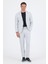 Gri Gofreli Mono Yaka Esnek 6 Drop Slim Fit Classic Takım Elbise 1001250117 1