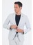 Gri Gofreli Mono Yaka Esnek 6 Drop Slim Fit Classic Takım Elbise 1001250117 3