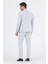Gri Gofreli Mono Yaka Esnek 6 Drop Slim Fit Classic Takım Elbise 1001250117 5