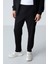 Siyah Pamuklu Kalın Yumuşak Dokulu Comfort Fit Basic Erkek Eşofman Takım - 85260 4