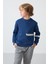 Parlament Pamuklu Kalın Içi Tüylü Yumuşak Dokulu Standart Fit Baskılı Erkek Çocuk sweatshirt - 11238 4