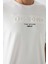 Tommy Life Ekru Pamuklu Kalın Yumuşak Dokulu Oversize Fit Baskılı Erkek T-Shirt - 88328 3
