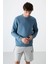 Orman Yeşili Basic O Yaka Rahat Form Erkek Sweatshirt - 88053 4