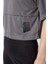 Koyu Gri Polyester Nefes Alan Dokulu İnce Esnek Oversize Fit Performans Kadın T-Shirt - 97284 3