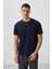 Tommy Life Lacivert Erkek Basic Kısa Kol Standart Kalıp O Yaka T-Shirt - 87911 1