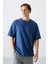 Tommy Life Parlament Pamuklu Kalın Yumuşak Dokulu Oversize Fit Baskılı Erkek T-Shirt - 88322 1