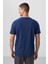 Tommy Life İndigo Erkek Basic Kısa Kol Standart Kalıp O Yaka T-Shirt - 87911 5