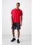 Kırmızı Logo Baskılı Standart Kalıp Polo Yaka Aktif Spor Erkek T-Shirt - 88252 2