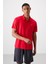 Kırmızı Logo Baskılı Standart Kalıp Polo Yaka Aktif Spor Erkek T-Shirt - 88252 4