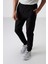 Tommy Life Siyah Pamuk Yumuşak Dokulu Standart Fit Nakışlı Erkek Eşofman Alt - 82133 1