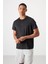 Tommy Life Siyah Polyester Nefes Alan Dokulu Ince Esnek Standart Fit Erkek Performans T-Shirt - 88384 1