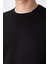 Siyah Basic O Yaka Rahat Form Erkek Sweatshirt - 88053 2