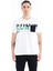 Beyaz Ön Cep Detaylı Baskılı Standart Kalıp Erkek T-shirt - 88200 1