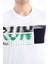 Beyaz Ön Cep Detaylı Baskılı Standart Kalıp Erkek T-shirt - 88200 3