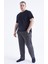 Lacivert Basic Kısa Kol O Yaka Büyük Beden Erkek T-Shirt - 88072 2