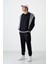 Tommy Life Lacivert Erkek Casual O Yaka Oversize Lastik Paça Eşofman Takımı - 85120 1