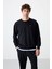 Tommy Life Lacivert Erkek Casual O Yaka Oversize Lastik Paça Eşofman Takımı - 85120 2
