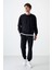 Tommy Life Lacivert Erkek Casual O Yaka Oversize Lastik Paça Eşofman Takımı - 85120 3