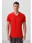 Fiesta Basic Kısa Kol Standart Kalıp V Yaka Erkek T-Shirt - 87912 1