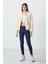 İndigo Kadın Yüksek Bel Termal Slim Fit Dar Paça Tayt-94577 2