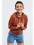 Tarçın Uzun Kol Rahat Form Kapüşonlu Kadın Sweatshirt - 97115 1