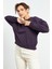 Tommy Life Mor Kadın Basic Rahat Form O Yaka Kadın Sweatshirt-97114 5