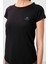 Siyah Sırt Pencereli Kısa Kol Standart Kalıp O Yaka Kadın T-Shirt - 97101 3