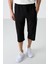 Siyah Fermuar Cepli Standart Kalıp Klasik Paça Erkek Kapri - 83091 1