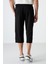 Siyah Ön Cep Detaylı Standart Kalıp Klasik Paça Erkek Kapri - 83092 5