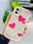 Aksesuar Iphone 12 ve 12 Pro Birebir ile Uyumlu Smile Kalp Baskı Desenli Esnek Silikon Kılıf 3