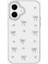 Trend iPhone 16 Uyumlu Kılıf Fiyonk Desenli Şeffaf Simli Gümüş Kamera Çıkıntılı Çok Şık Kapak (IPHONE_16E) 2