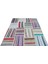 Iskece Bej Patchwork Yün Modern Desenli Yün Hav Toz Vermez Leke Tutmayan Salon Yolluk Mutfak El Dokuma Halı 2
