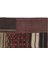 Kırmızı Patchwork Etnik Modern Desenli Yün Hav Toz Vermez Leke Tutmayan Salon Yolluk Mutfak El Dokuma Halı 3