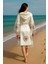 Plaj Giyim Ince ve Dökümlü Keten Bornoz Kaftan Kimono 2