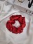 Kadın Saten Toka - Kızıl Miras – Tekli Lüks Lastik Model Scrunchie 3