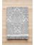 2 Parça Jakarlı Banyo Havlu Takımı &#37;100 Pamuklu 90X150 cm Arden Gri 2