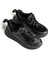 Siyah - Kadife Dolgu Taban Sneaker 4