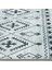 Praveer Gri Geometrik Etnik Modern Desenli Kadife Makinada Yıkanabilir Hav Toz Vermez Leke Tutmayan Kaymaz Taban Dijital Makine Baskı Salon Yolluk Mutfak Halı 3