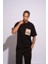 Erkek Oversize T-Shirt 104 Siyah 3