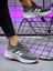 Unisex Çocuk Bağcıklı Poli Taban Triko Spor Ayakkabı-Füme-Beyaz 2