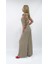 Kadın Nisan U Yaka Uzun Boy Tulum Elbise 2