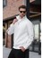 Ekru Fermuarlı Yarım Balıkçı Yaka Erkek Sweatshirt E7164 2