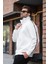 Ekru Fermuarlı Yarım Balıkçı Yaka Erkek Sweatshirt E7164 3