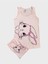 Kız Çocuk Pamuklu Pembe Kedi Desenli Atlet Boxer Takımı 1