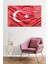 Dalgalanan Türk Bayrağı Cam Tablo, Darbelere Dayanıklı Kırılmaz Cam, Hediyelik 2