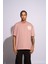 Erkek Oversize T-Shirt Hotel De Narcos Pembe 5