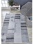 Bialogard Gri Patchwork Etnik Modern Desenli Makinada Yıkanabilir Hav Toz Vermez Leke Tutmayan Kaymaz Taban Dijital Makine Baskı Salon Yolluk Mutfak Halı 2