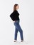 Lcw Jeans Indigo Yüksek Bel Slim Mom Kadın Jean Pantolon 1