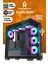 Qlite 3050 Amd R5 5600 Cpu 16GB Ddr4 Ram 512GB M.2 SSD RTX3050 7x Argb Fan Siyah Gaming Pc 1