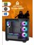 Qlite 3050 Amd R5 5600 Cpu 16GB Ddr4 Ram 512GB M.2 SSD RTX3050 7x Argb Fan Siyah Gaming Pc 5